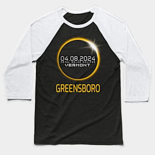 GREENSBORO Vermont Total Solar Eclipse April 8 2024 Vermont Baseball T-Shirt